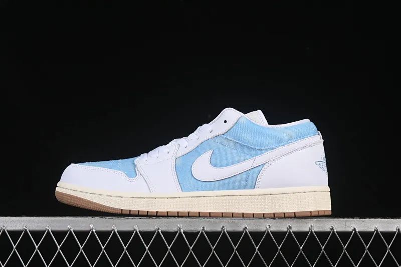 All categories Air Jordan Jordan series basketball shoes Air Jordan 1 Low Air Jordan 1 Low "Worn Blue" AJ1 Jordan 1 denim low-top cultural and casual sneakers HQ2004-400